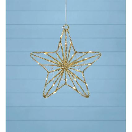Markslöjd 703903 - Decoração de Natal LED ELISE LED/0,6W/230V dourada