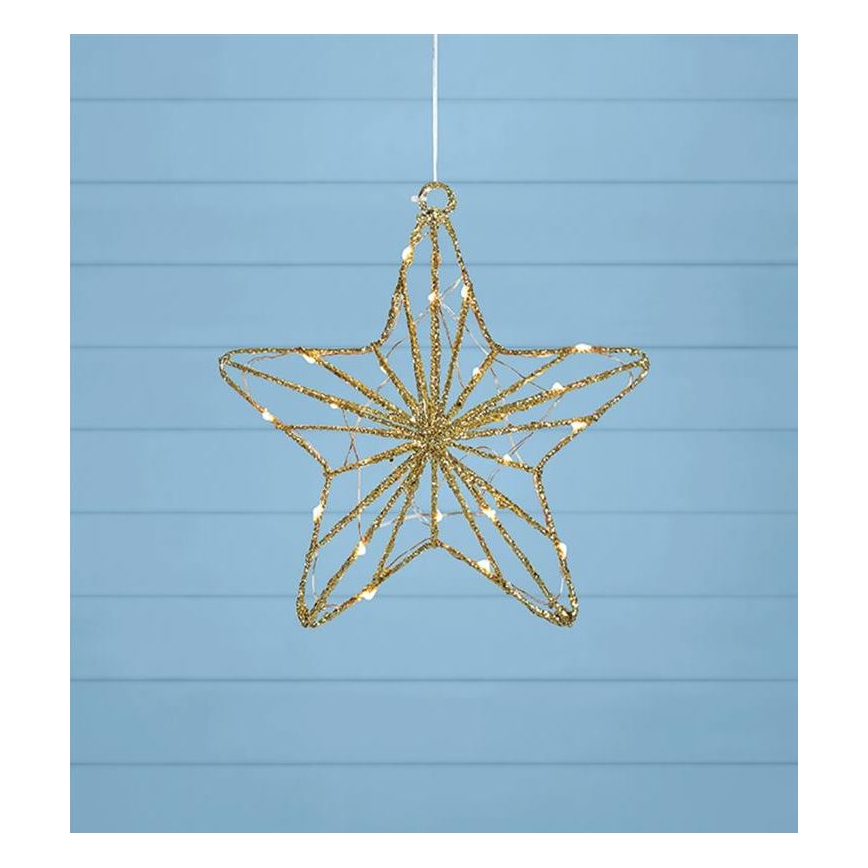 Markslöjd 703903 - Decoração de Natal LED ELISE LED/0,6W/230V dourada
