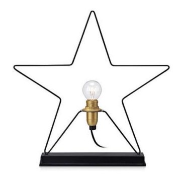 Markslöjd 703935 - Decoração de Natal RAPP 1xE14/25W/230V preto antigo