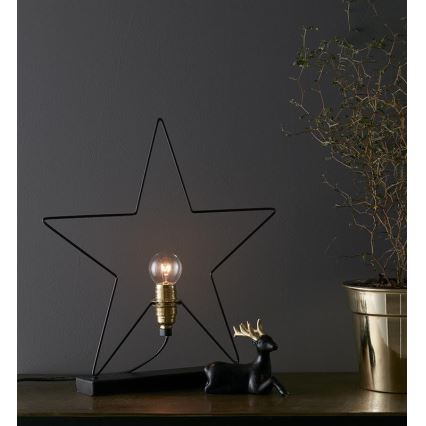 Markslöjd 703935 - Decoração de Natal RAPP 1xE14/25W/230V preto antigo