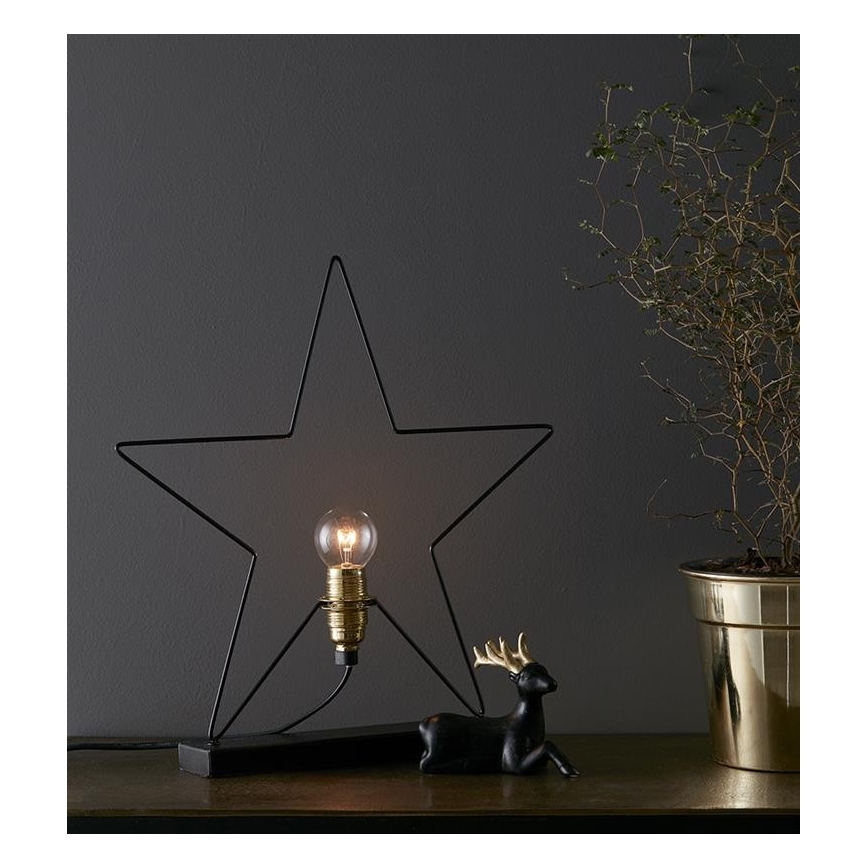 Markslöjd 703935 - Decoração de Natal RAPP 1xE14/25W/230V preto antigo
