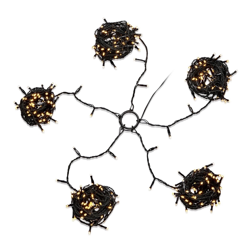 Markslöjd 703974 - Corrente exterior de Natal LED SMART 280xLED 2,1m IP44 branco quente