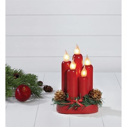 Markslöjd 704017 - Castiçal de natal HANNA 5xE10/0,06W/230V