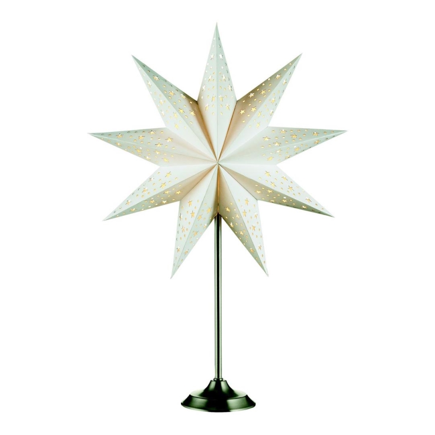 Markslöjd 704116 - Decoração de Natal SOLVALLA 1xE14/25W/230V branco 64 cm