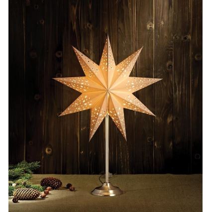 Markslöjd 704116 - Decoração de Natal SOLVALLA 1xE14/25W/230V branco 64 cm