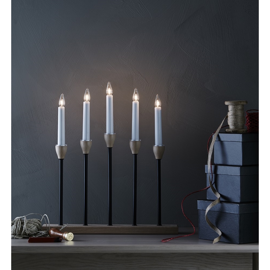 Markslöjd 704160 - Castiçal de Natal JOHANSFORS 5xE10/3W/230V