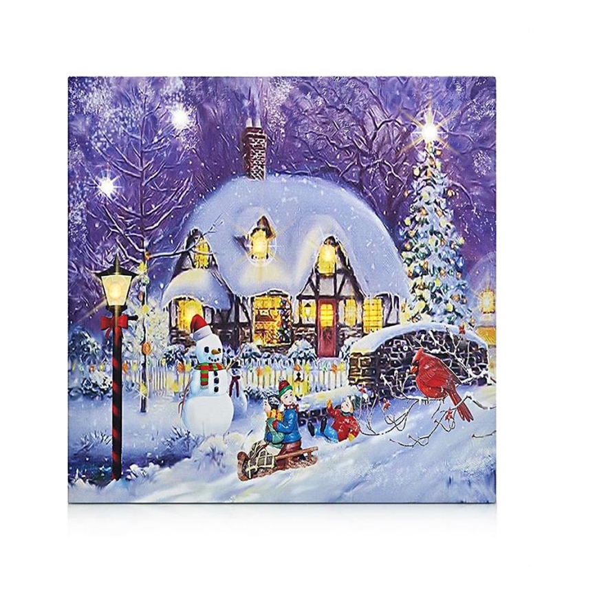 Markslöjd 704361 - Imagem decorativa LED CANVAS LED/0,18W/2xAA