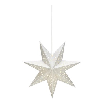 Markslöjd 704416 - Decoração de Natal SOLVALLA 1xE14/25W/230V prata 45 cm