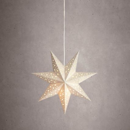 Markslöjd 704416 - Decoração de Natal SOLVALLA 1xE14/25W/230V prata 45 cm