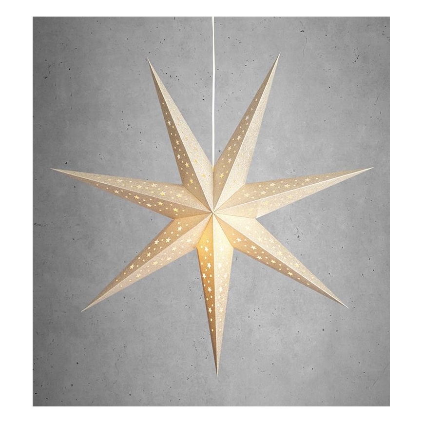 Markslöjd 704420 - Decoração de Natal SOLVALLA 1xE14/25W/230V dourado 75 cm