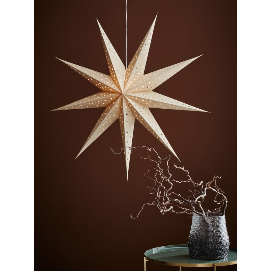 Markslöjd 704421 - Decoração de Natal SOLVALLA 1xE14/25W/230V dourado 100 cm