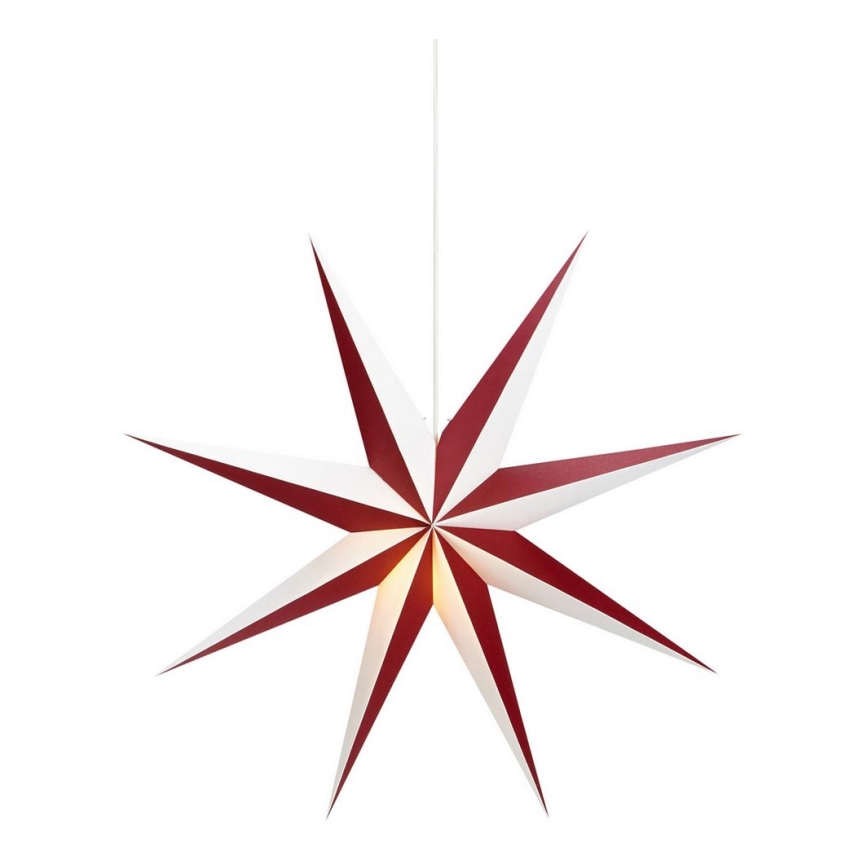 Markslöjd 704523 - Decoração de Natal ALVA 1xE14/25W/230V vermelho/branco 75 cm