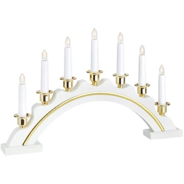 Markslöjd 704768 - Castiçal de Natal LED CELINE LED/1,4W/230V pinho/branco