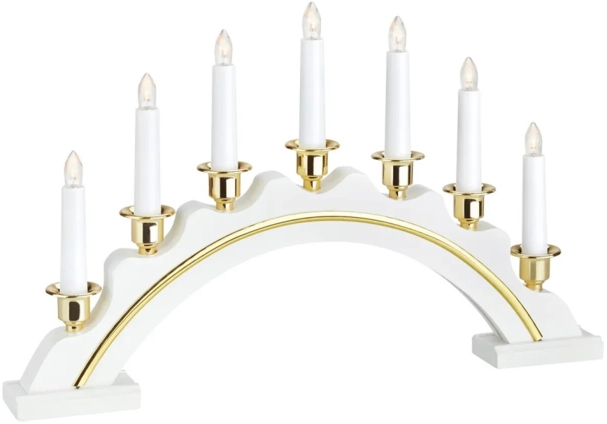 Markslöjd 704768 - Castiçal de Natal LED CELINE LED/1,4W/230V pinho/branco