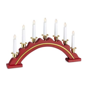 Markslöjd 704769 - Castiçal de Natal LED CELINE LED/1,4W/230V vermelho