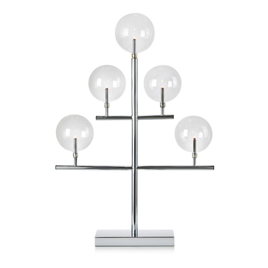 Markslöjd 704820 - Castiçal de Natal MAESTRO 5xE5/0,8W/230/12V cromado brilhante