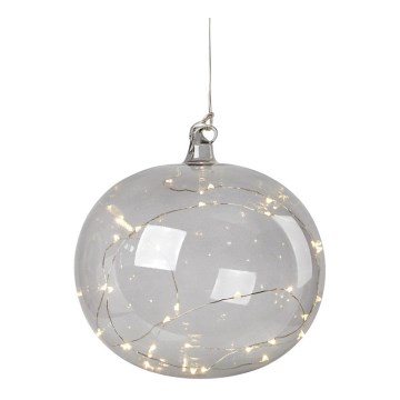 Markslöjd 704863 - Decoração de Natal LED LINA 20xLED/0,6W/4,5V cinzento