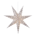 Markslöjd 704876 - Decoração de Natal KARLA 1xE14/25W/230V branco 75 cm