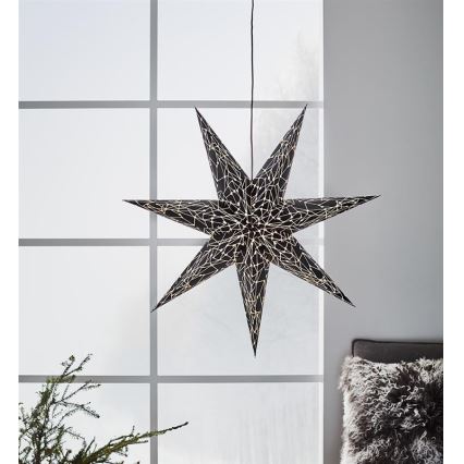 Markslöjd 704877 - Decoração de Natal KARLA 1xE14/25W/230V preto antigo 75 cm