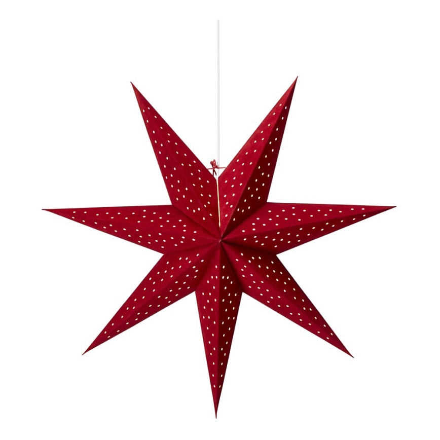 Markslöjd 704902 - Decoração de Natal CLARA 1xE14/6W/230V 75 cm vermelho