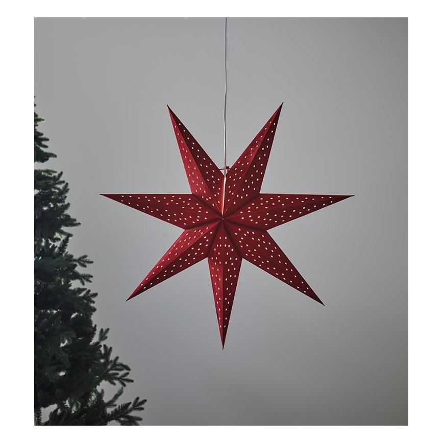 Markslöjd 704902 - Decoração de Natal CLARA 1xE14/6W/230V 75 cm vermelho