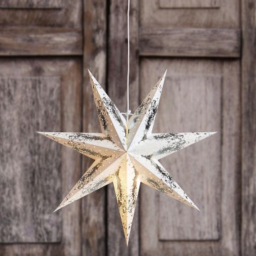 Markslöjd 704941 - Decoração de Natal STRAUSS 1xE14/25W/230V diâmetro 75 cm branco/prateado