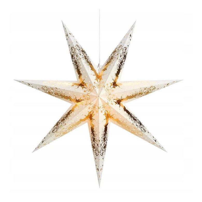 Markslöjd 704942 - Decoração de Natal STRAUSS 1xE14/25W/230V d. 75 cm branco/dourado