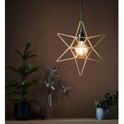 Markslöjd 705298 - Decoração de Natal CONTOUR 1xE27/40W/230V dourada