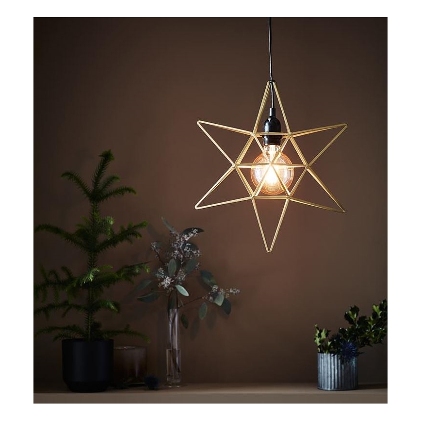 Markslöjd 705298 - Decoração de Natal CONTOUR 1xE27/40W/230V dourada