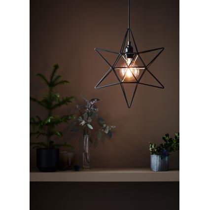 Markslöjd 705299 - Decoração de Natal CONTOUR 1xE27/40W/230V preto
