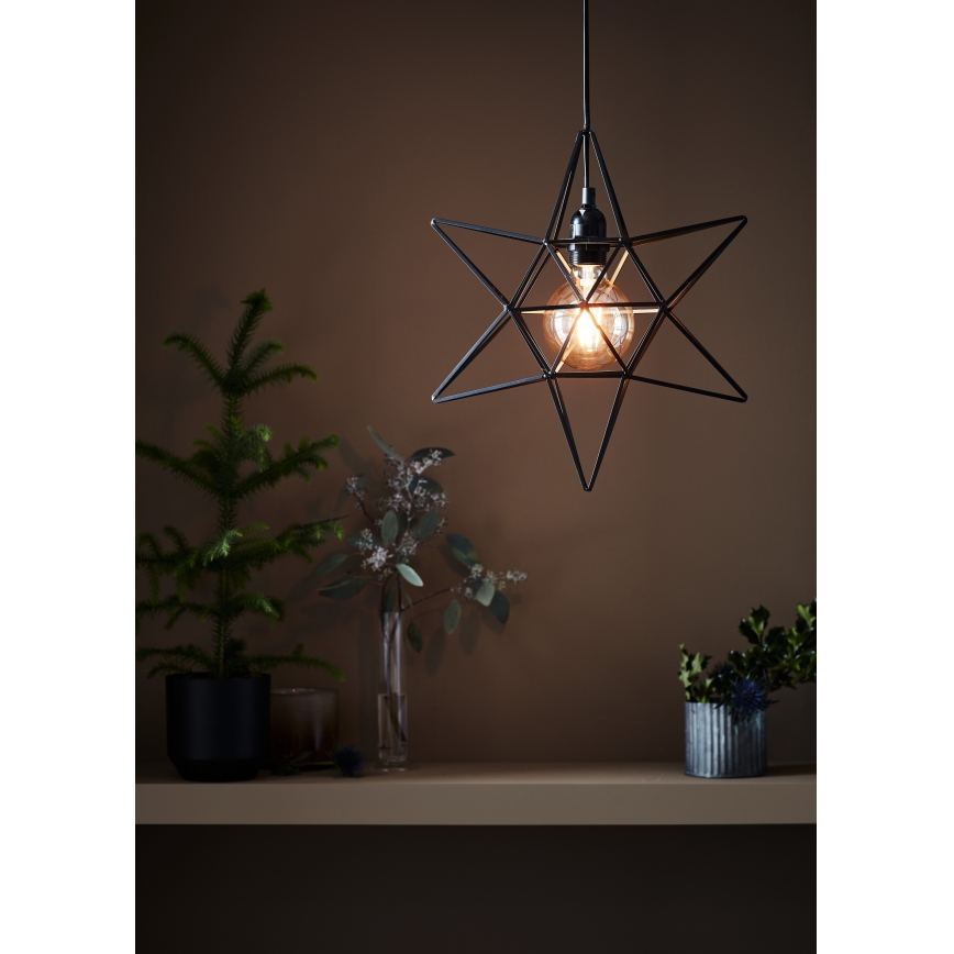Markslöjd 705299 - Decoração de Natal CONTOUR 1xE27/40W/230V preto