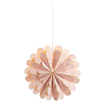 Markslöjd 705307 - Decoração de Natal MARIGOLD 1xE14/25W/230V 60 cm rosa