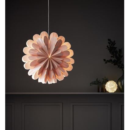 Markslöjd 705307 - Decoração de Natal MARIGOLD 1xE14/25W/230V 60 cm rosa