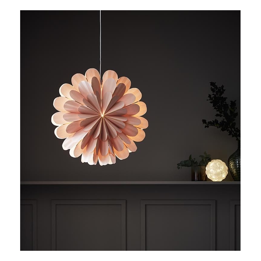 Markslöjd 705307 - Decoração de Natal MARIGOLD 1xE14/25W/230V 60 cm rosa