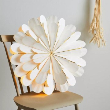 Markslöjd 705309 - Decoração de Natal MARIGOLD 1xE14/25W/230V d. 60 cm branco