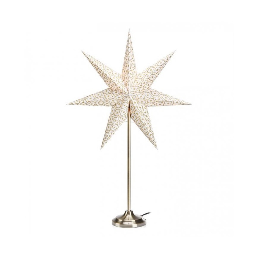 Markslöjd 705310 - Decoração de Natal BAROQUE 1xE14/25W/230V 65 cm branco/cromado mate