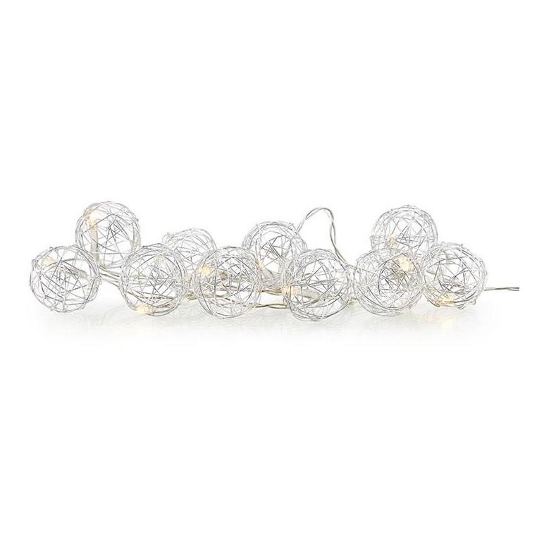 Markslöjd 705442 - Corrente decorativa LED ZOO 10xLED/2xAA 1,6m branco quente