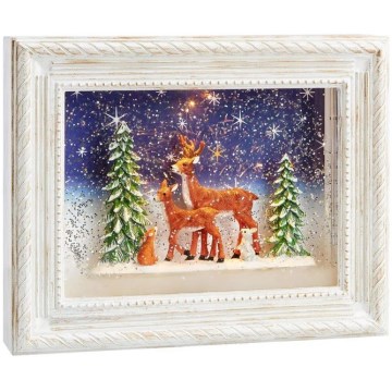 Markslöjd 705554 - Decoração de Natal LED REINHARD LED/0,06W/4xAA/branco quente branco/pátina