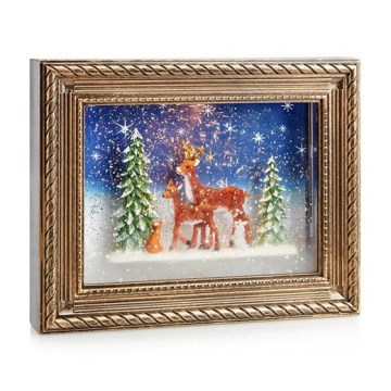 Markslöjd 705555 - Decoração de Natal LED REINHARD LED/0,06W/4xAA/branco quente bronze