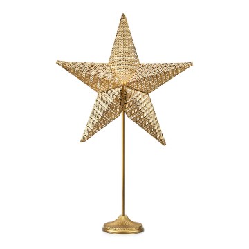 Markslöjd 705741 - Decoração de Natal RUSTIC 1xE14/25W/230V dourada
