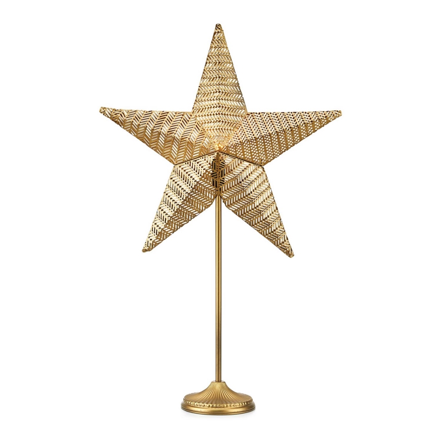 Markslöjd 705741 - Decoração de Natal RUSTIC 1xE14/25W/230V dourada