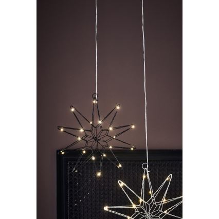 Markslöjd 705749 - Decoração de Natal LED GLEAM LED/0,6W/3xAA preto