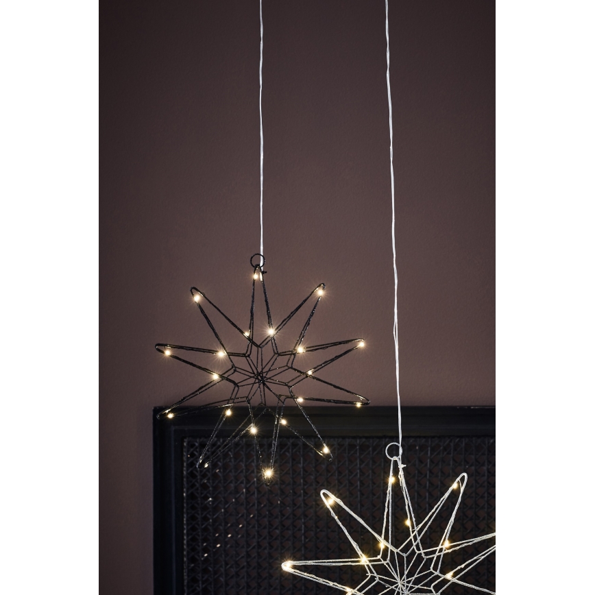 Markslöjd 705749 - Decoração de Natal LED GLEAM LED/0,6W/3xAA preto
