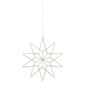 Markslöjd 705751 - Decoração de Natal LED GLEAM LED/0,6W/3xAA dourada