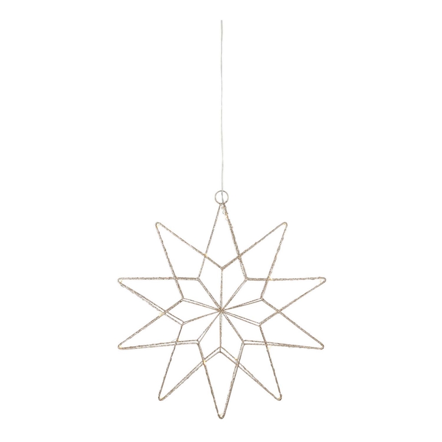 Markslöjd 705751 - Decoração de Natal LED GLEAM LED/0,6W/3xAA dourada