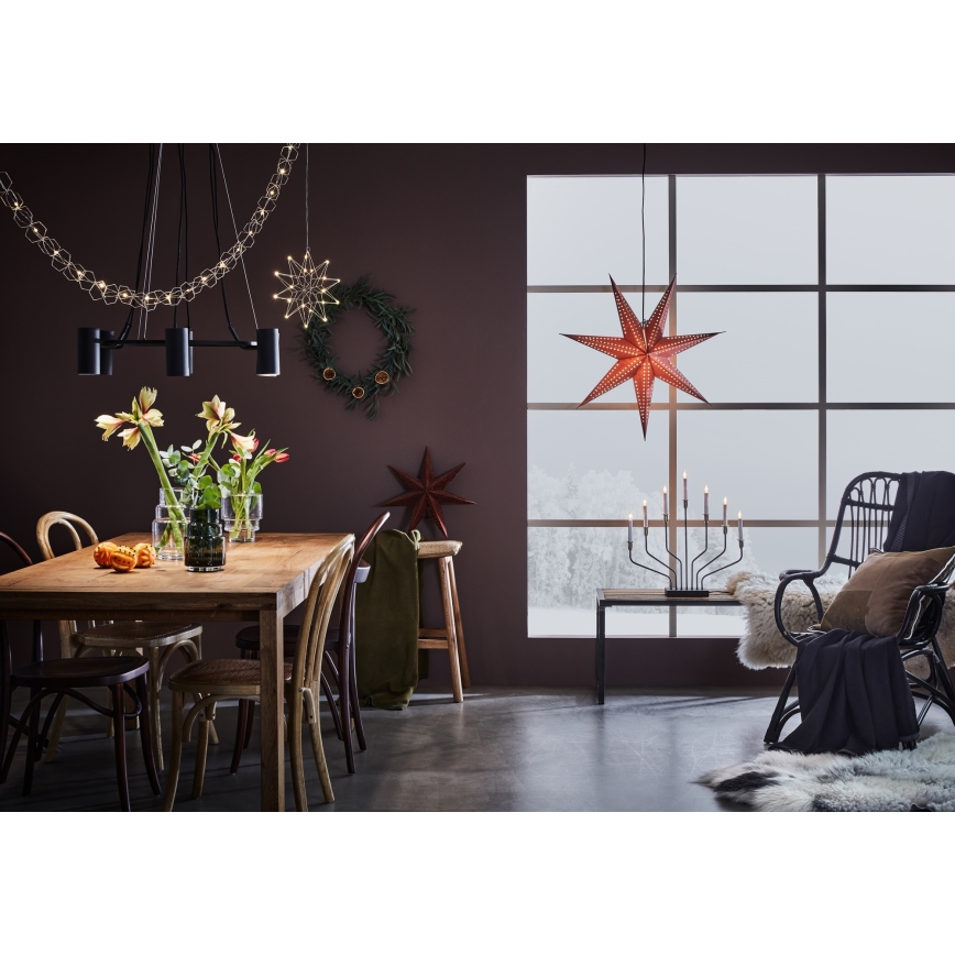 Markslöjd 705753 - Corrente decorativa LED SERVE LED/3xAA 1,9m prateado