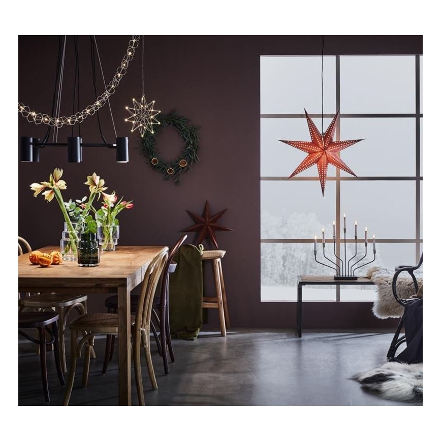 Markslöjd 705758 - Castiçal de Natal BROSA XL 7xE10/3W/230V