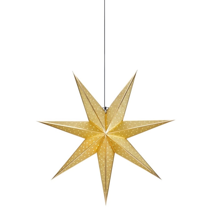 Markslöjd 705790 - Decoração de Natal GLITTER 1xE14/25W/230V d. 75 cm dourado