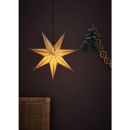 Markslöjd 705791 - Decoração de Natal GLITTER 1xE14/25W/230V d. 45 cm dourado