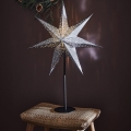 Markslöjd 705794 - Decoração de Natal GLITTER 1xE14/25W/230V 65 cm preto/prateado